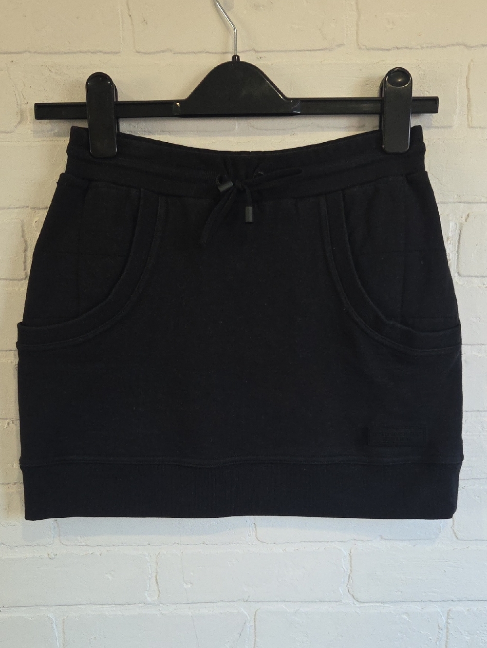 Burberry Black French Terry Mini Skirt